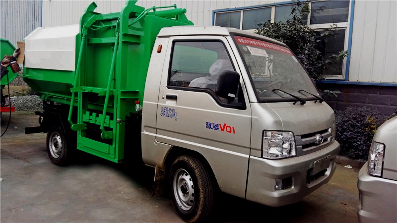 福田驭菱3方挂桶式垃圾车图片