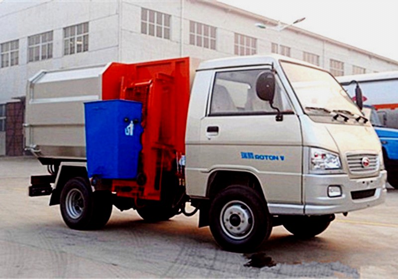 福田驭菱3方挂桶式垃圾车图片
